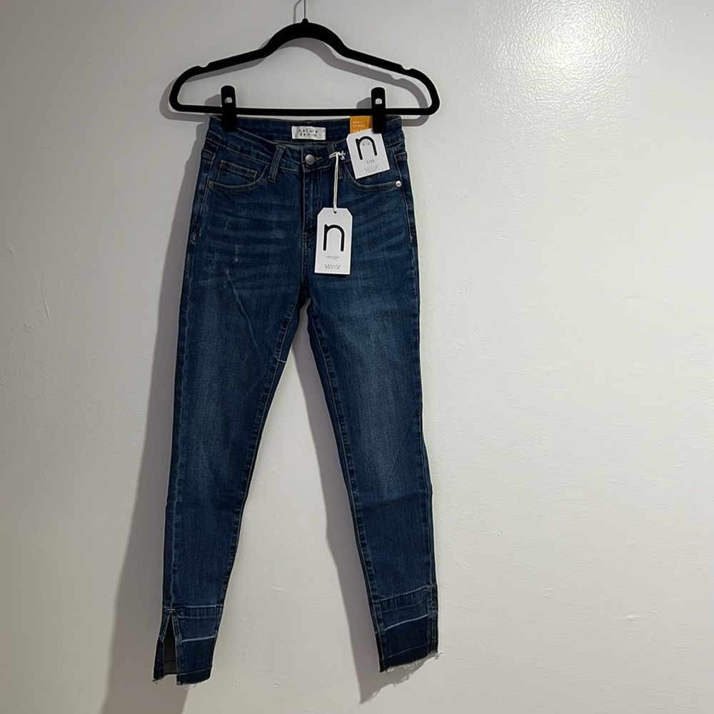 nature denim | mid rise | ankle skinny | size 3 | NWT